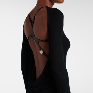 Acne studios rubbed knit maxi dress